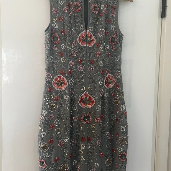 BHLDN Light Blue Beaded Dress New - Picture 3 of 5